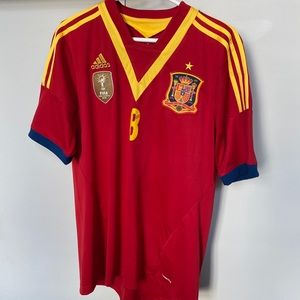 Men’s 2013 Spain Home Kit- Xavi